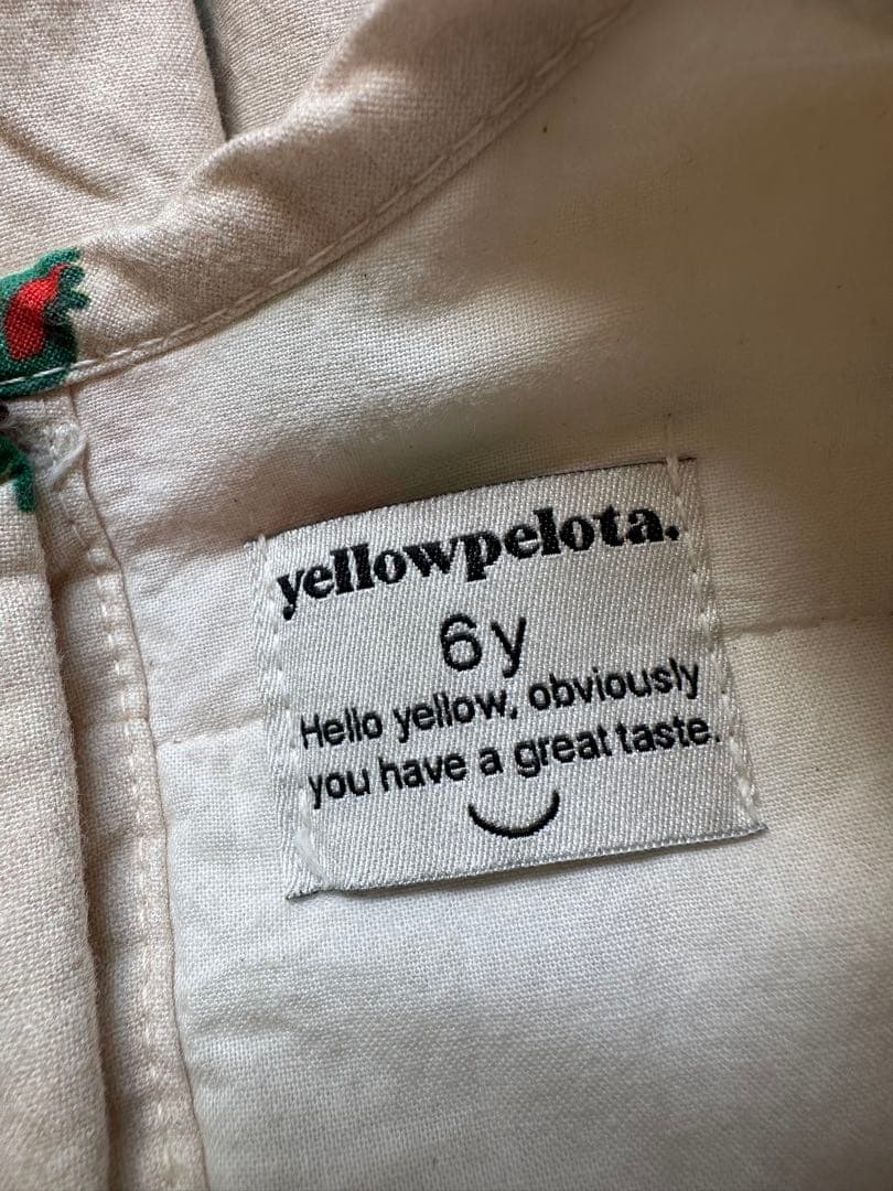 yellowpelota. レア 薔薇柄ワンピース 6y