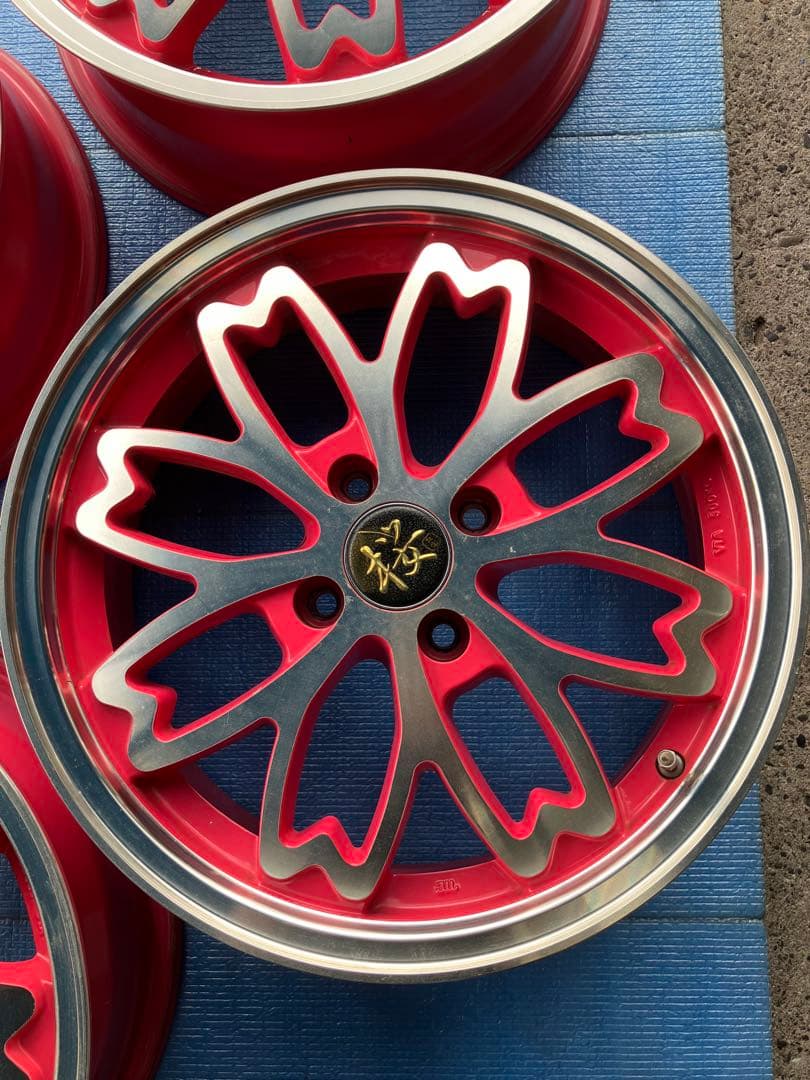※お値下げ中※軽自動車用中古アルミホイール４本セット R-PRIDE【和道・桜】