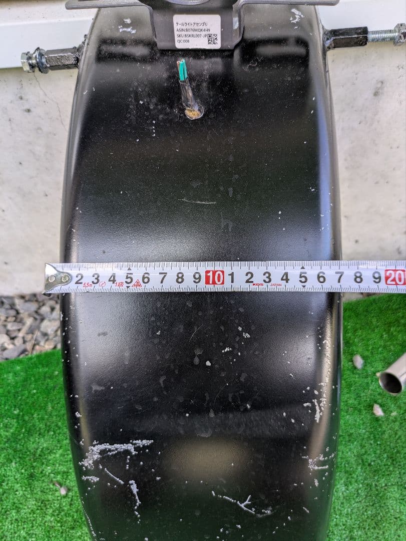 エリミネーター250v フラットフェンダー テールランプは付きません