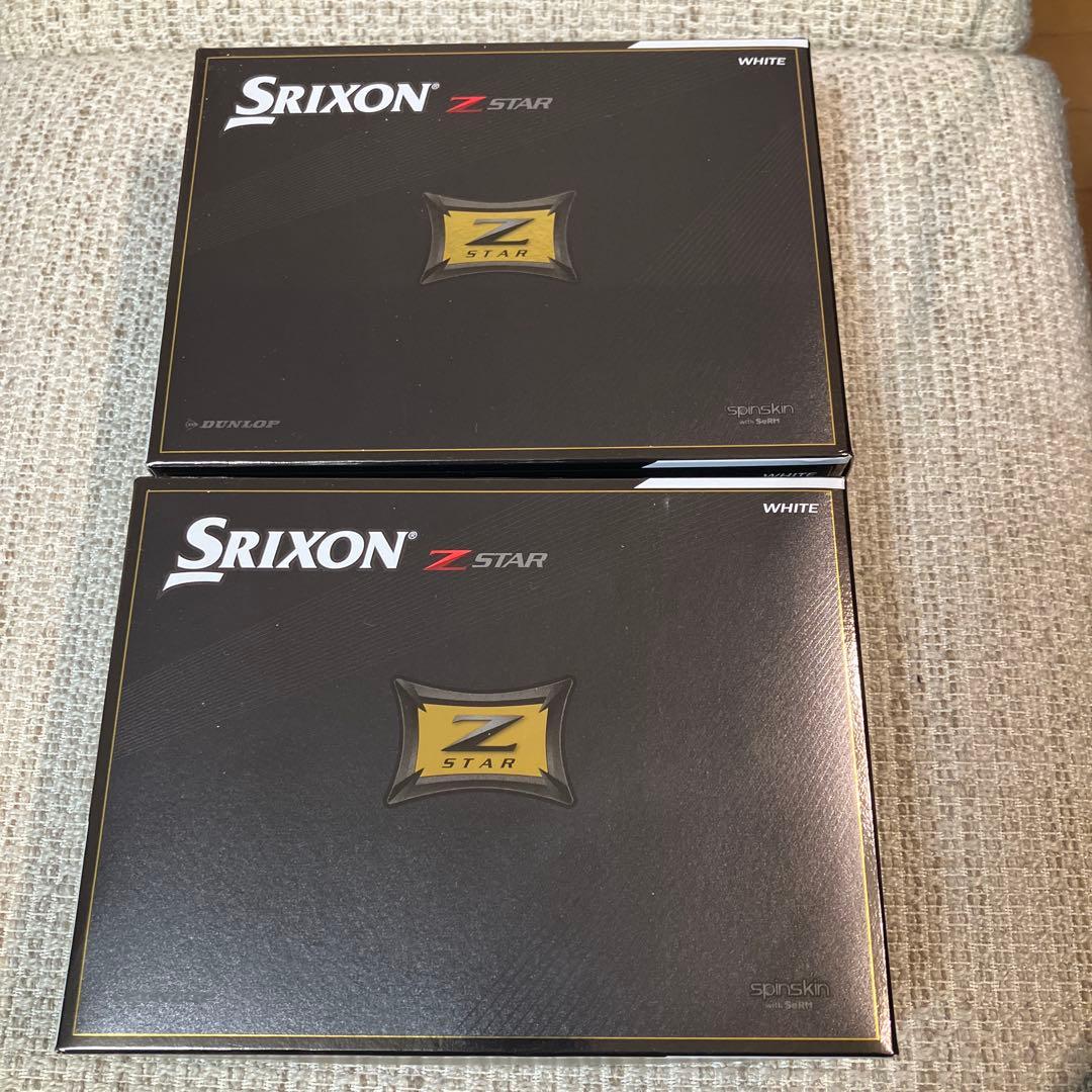 Srixon Z STAR ホワイトゴルフボール 24個セット