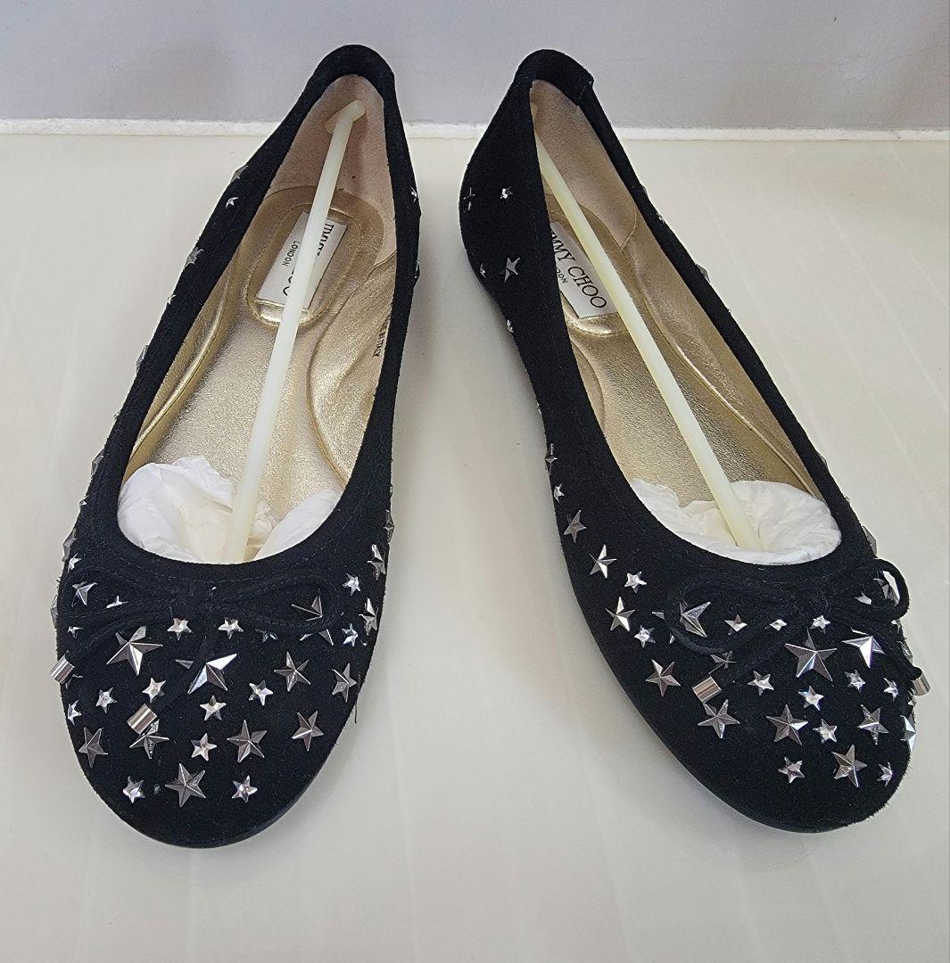 Jimmy Choo 新品未使用 スタースタッズ フラットシューズ