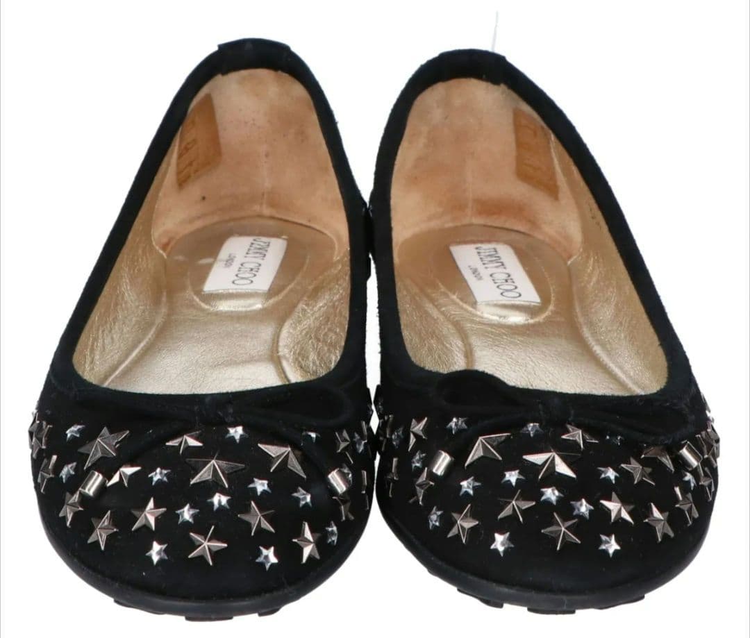 Jimmy Choo 新品未使用 スタースタッズ フラットシューズ