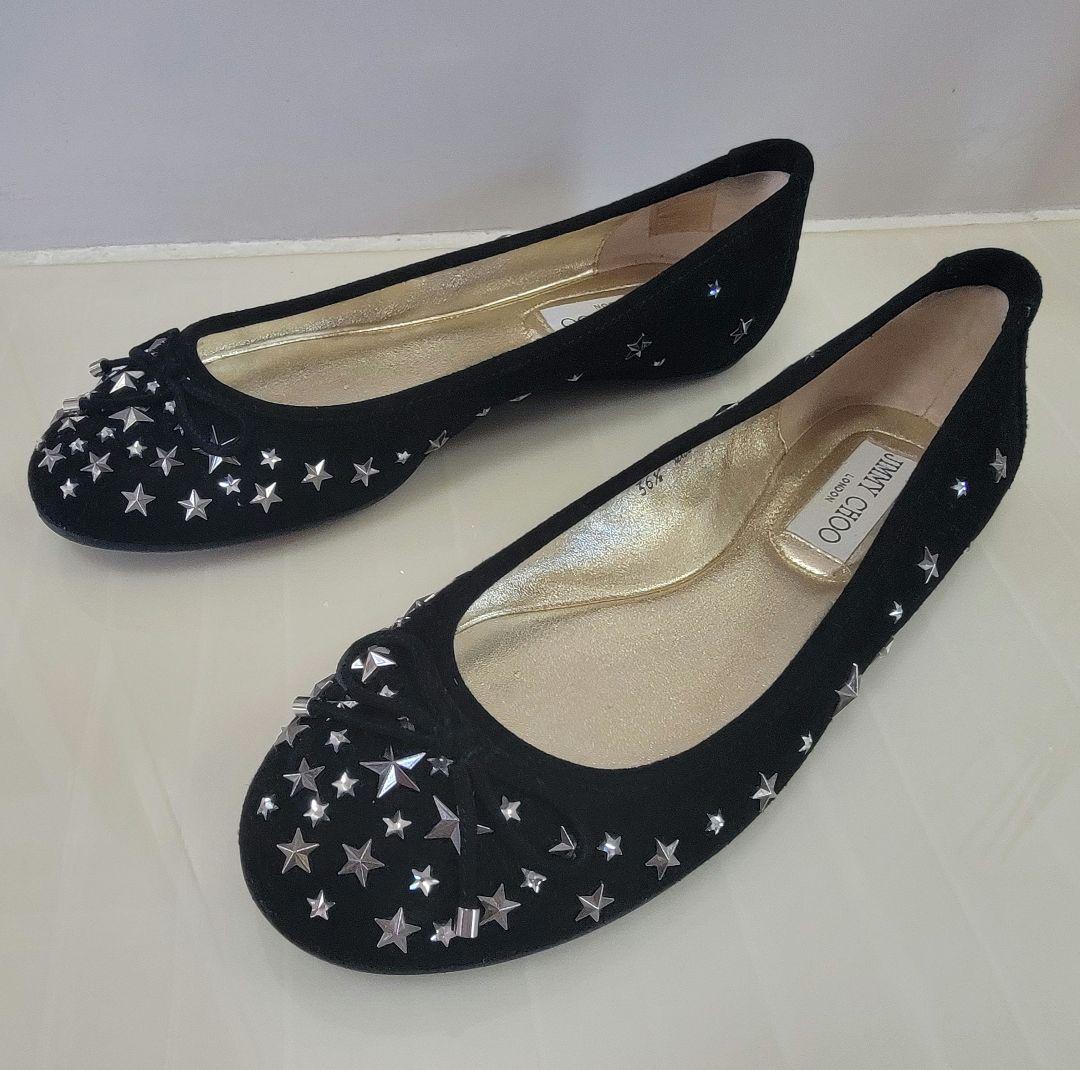 Jimmy Choo 新品未使用 スタースタッズ フラットシューズ