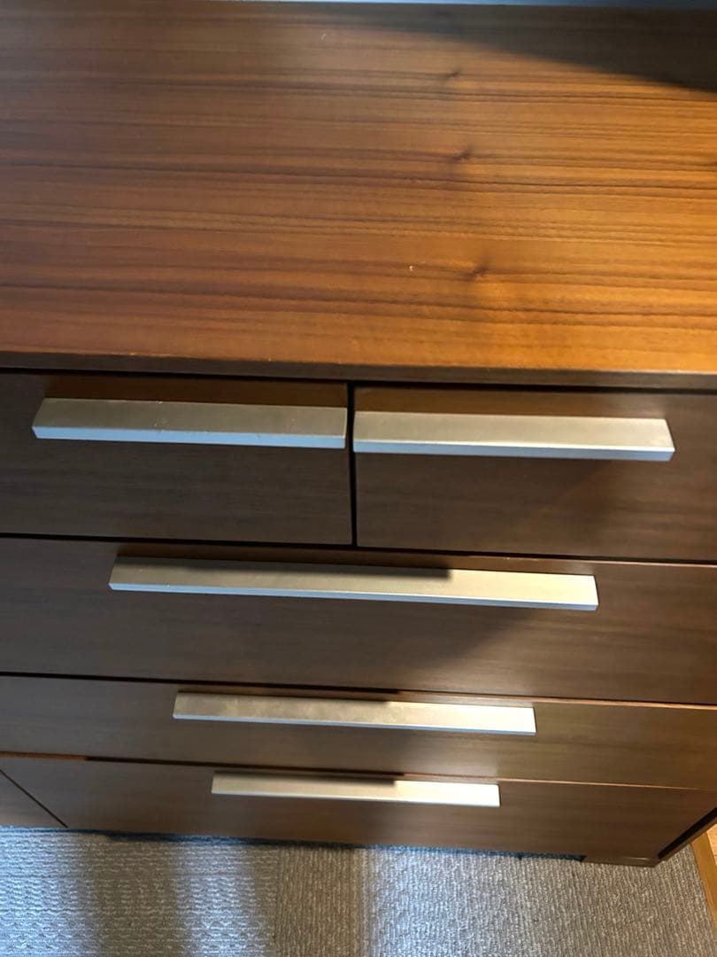 【あおい花】【送料込】モーダエンカーサ 4段チェスト ウォールナット