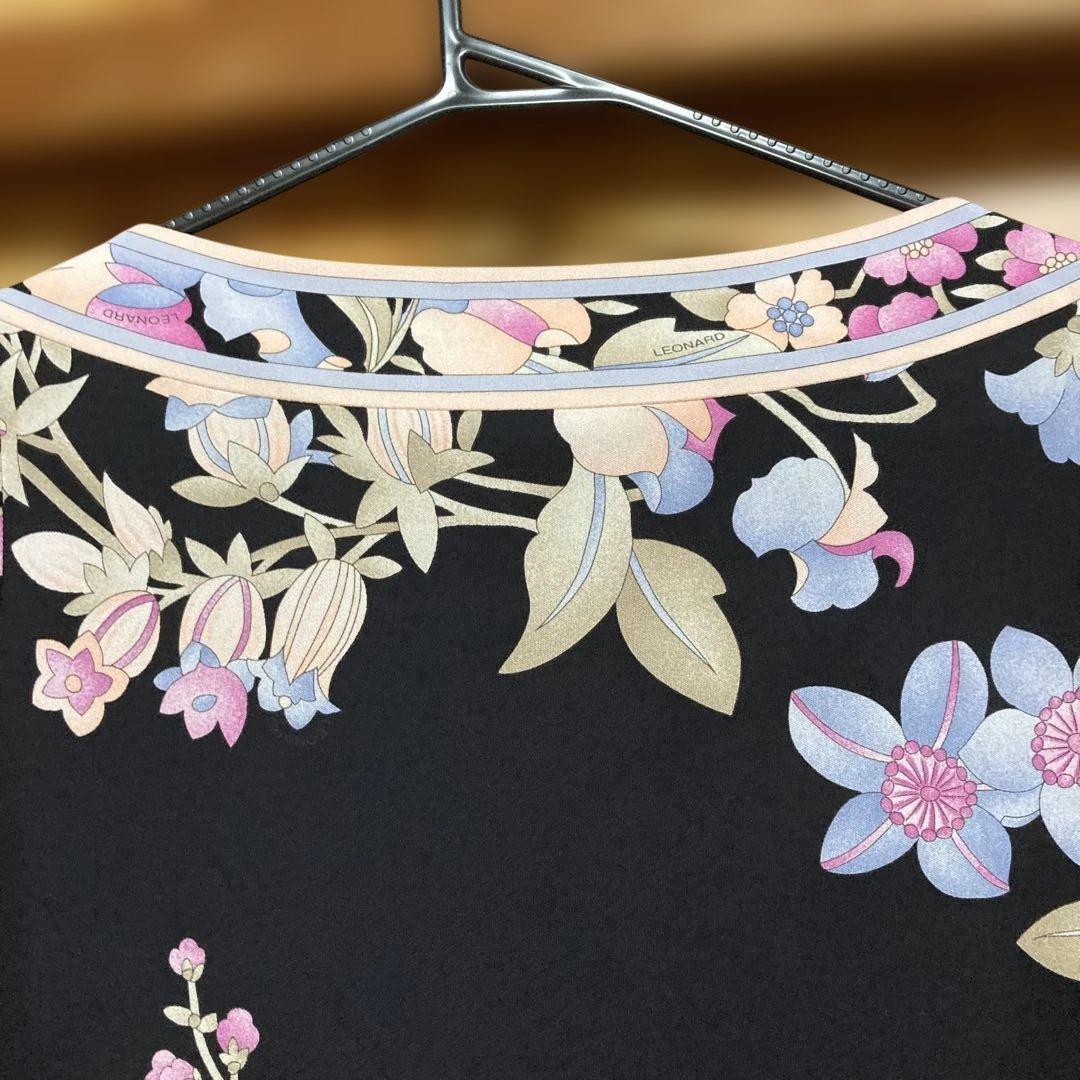 LEONARD 花柄 五分袖チュニックワンピース　サイズ1