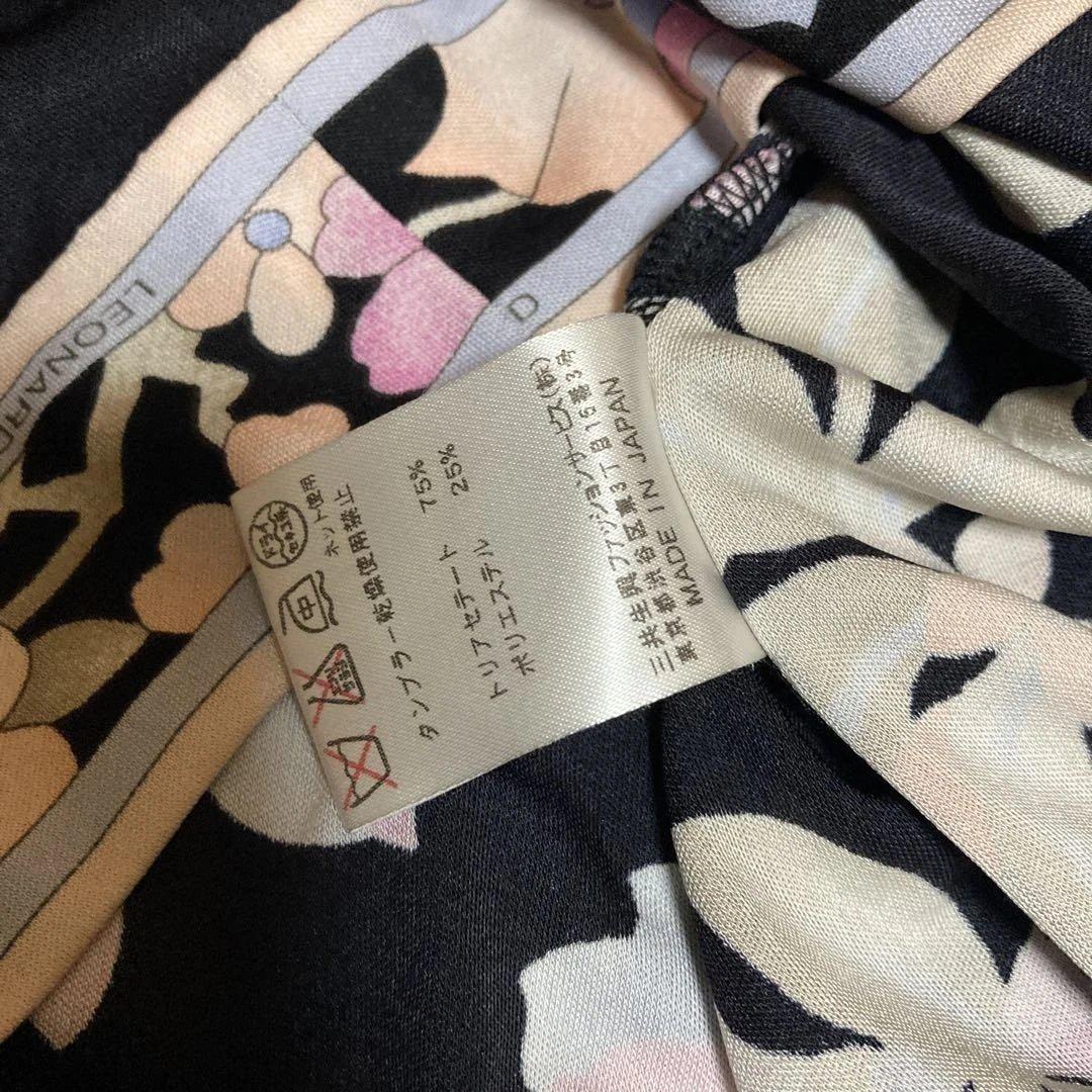 LEONARD 花柄 五分袖チュニックワンピース　サイズ1