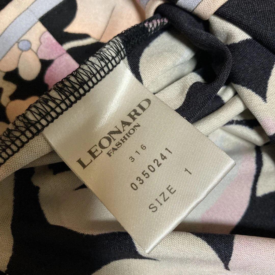 LEONARD 花柄 五分袖チュニックワンピース　サイズ1