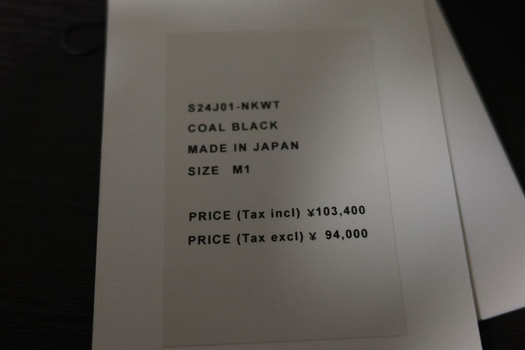 febOVERCOAT ジャケット黒24ssスーツM1