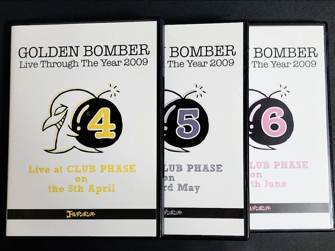 ゴールデンボンバー 12ヶ月連続ワンマン DVD13点＋サイン入りブロマイド3点