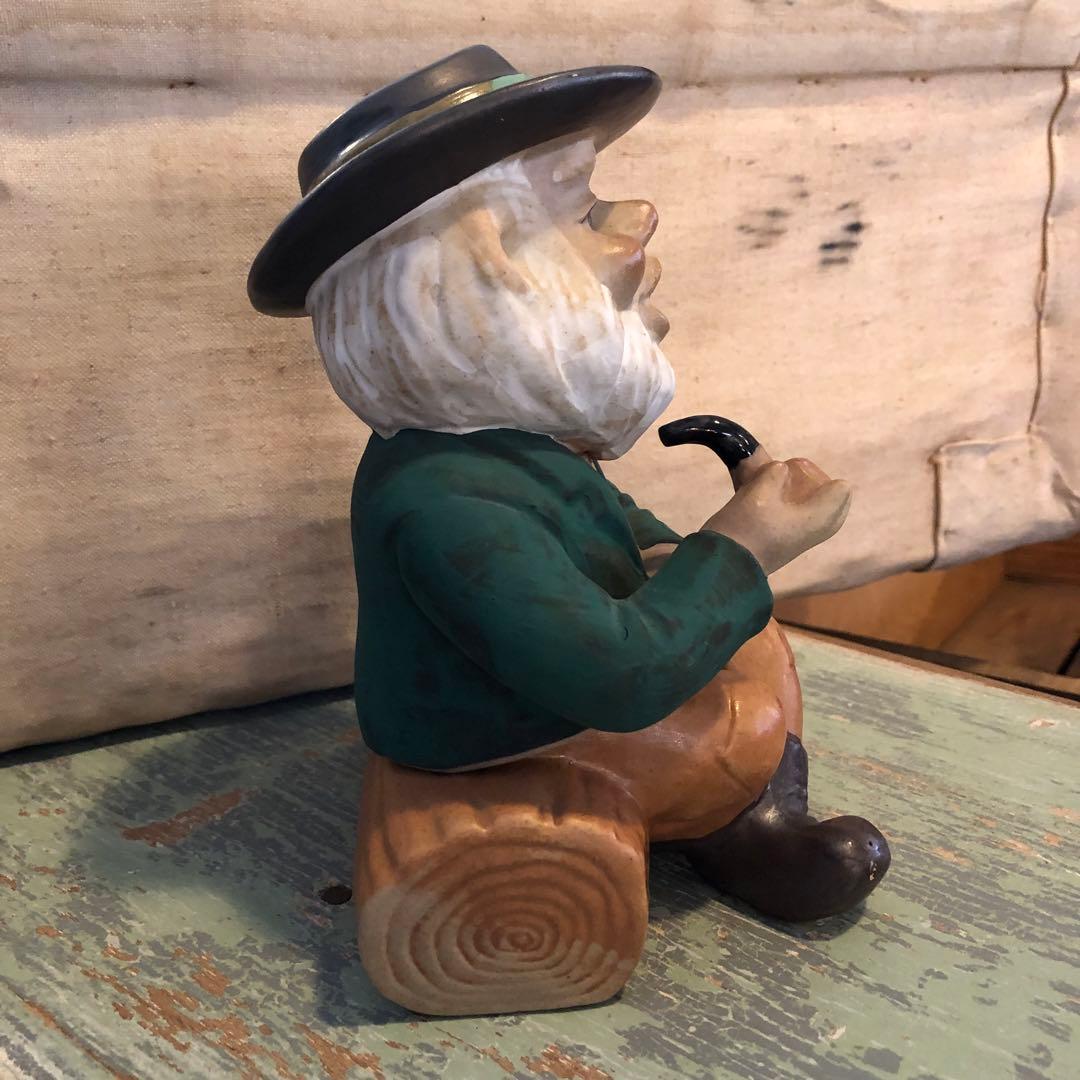 【煙出し人形】パイプおじさん 京都松栄堂 お香立て 香炉 陶器