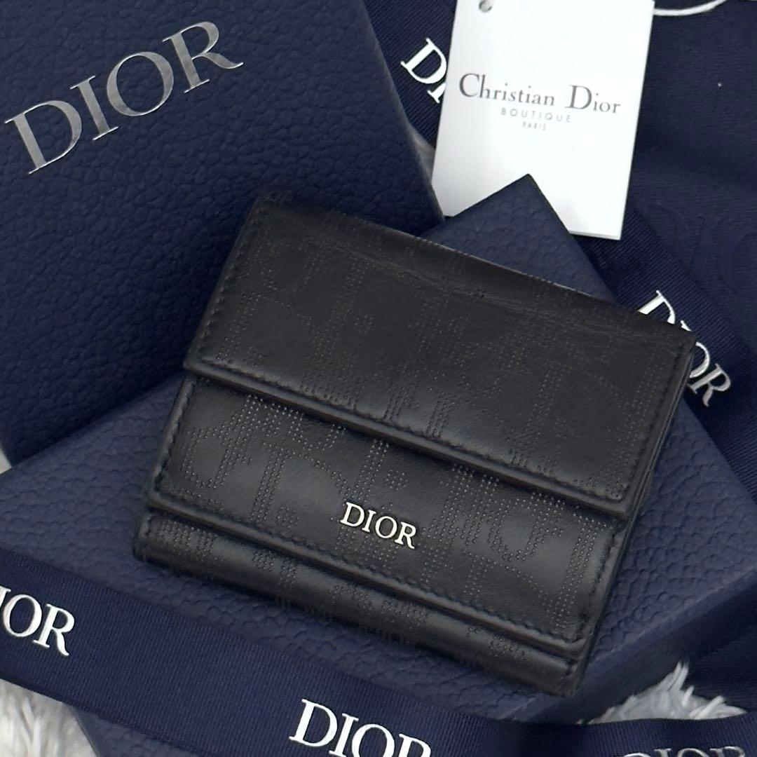 付属品付き✨DIOR ディオール オブリーク ギャラクシー 財布 ブラック