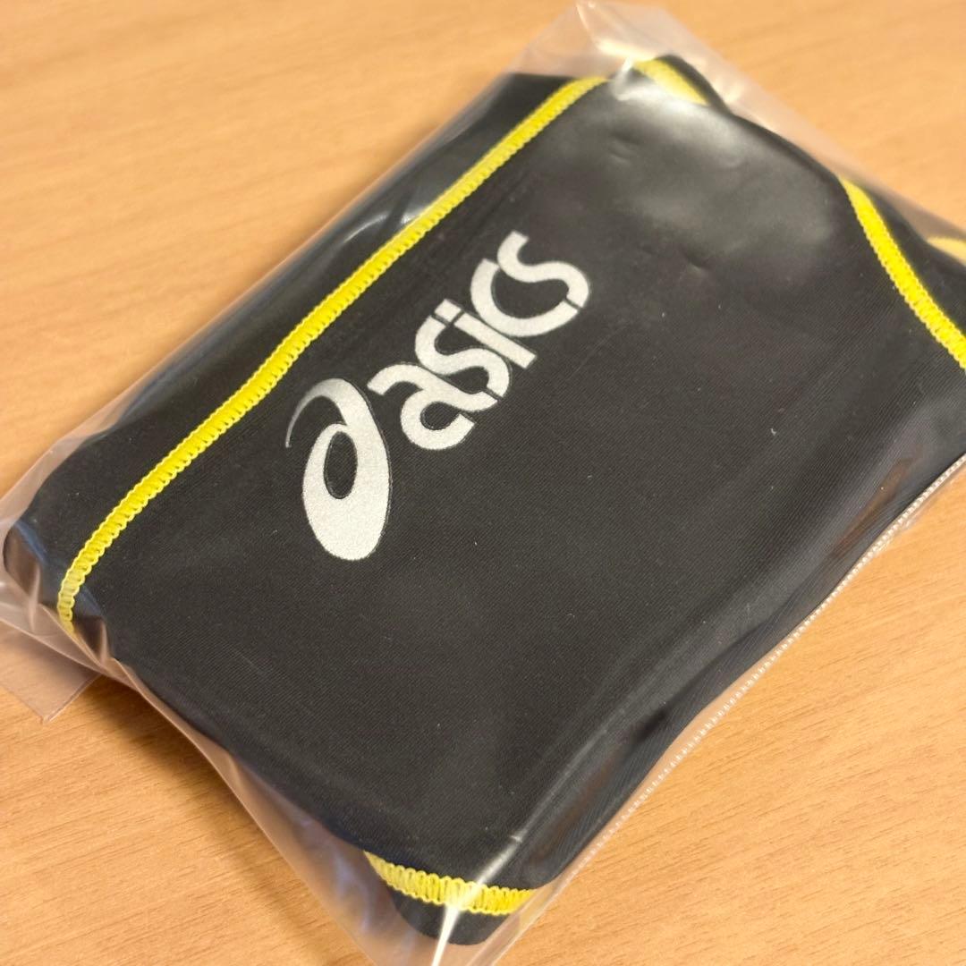 【新品】asics AMA46P P2 競パン 黒/黄ステッチ 競泳水着