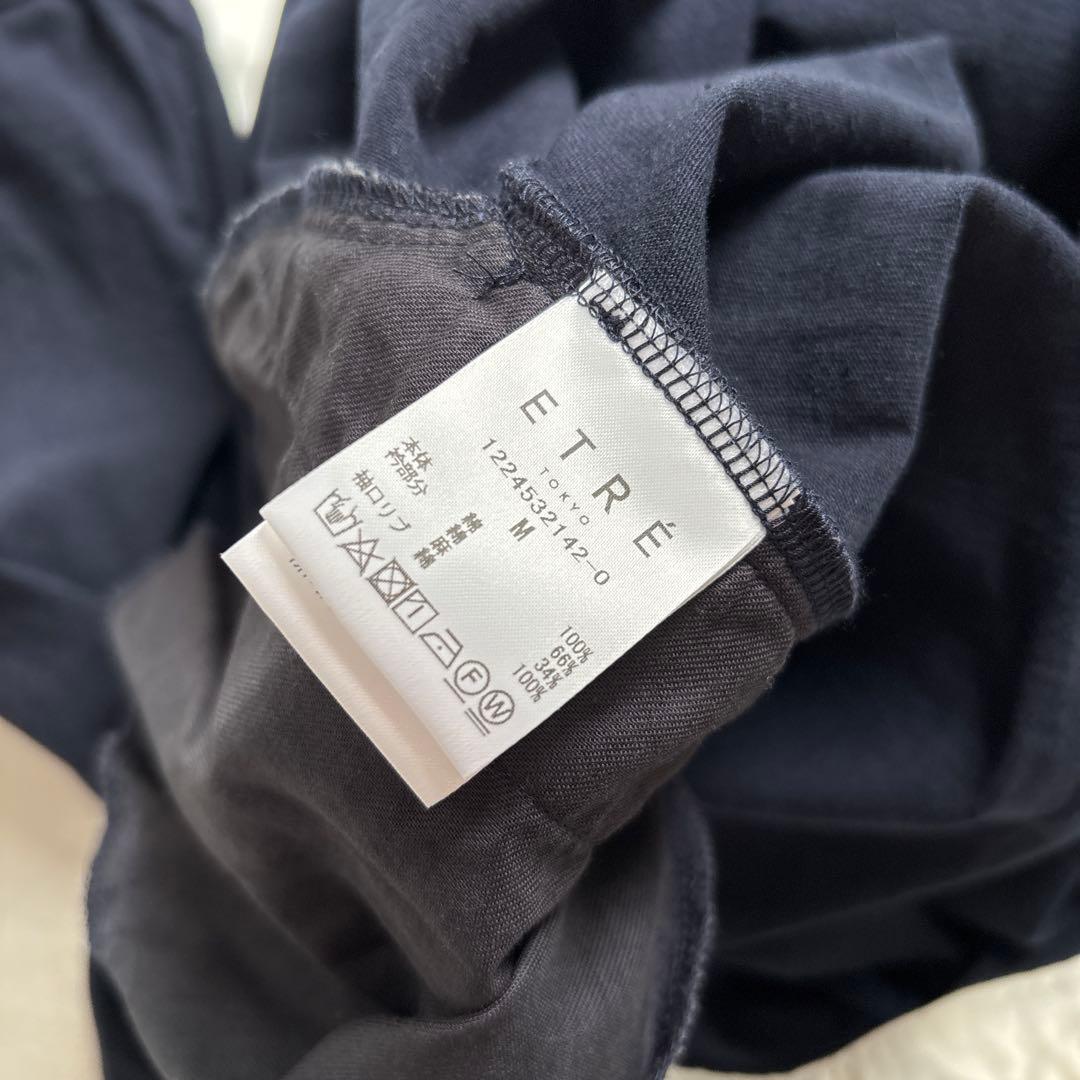 ETRE TOKYO 24AW ラガーシャツショートオールインワン ネイビー M
