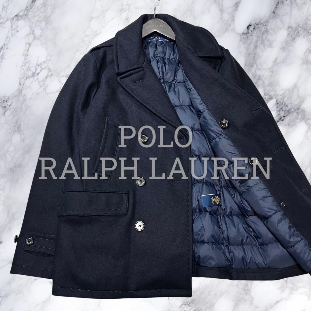 POLO RALPH LAUREN ポロラルフローレン ピーコート ダウン 紺色