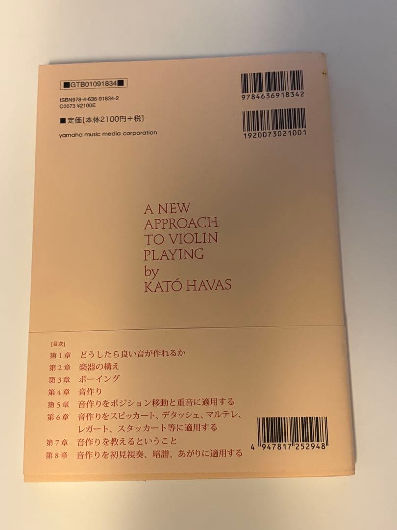 ハヴァシュ・バイオリン奏法 力みをとり、あがりを克服するアプローチ