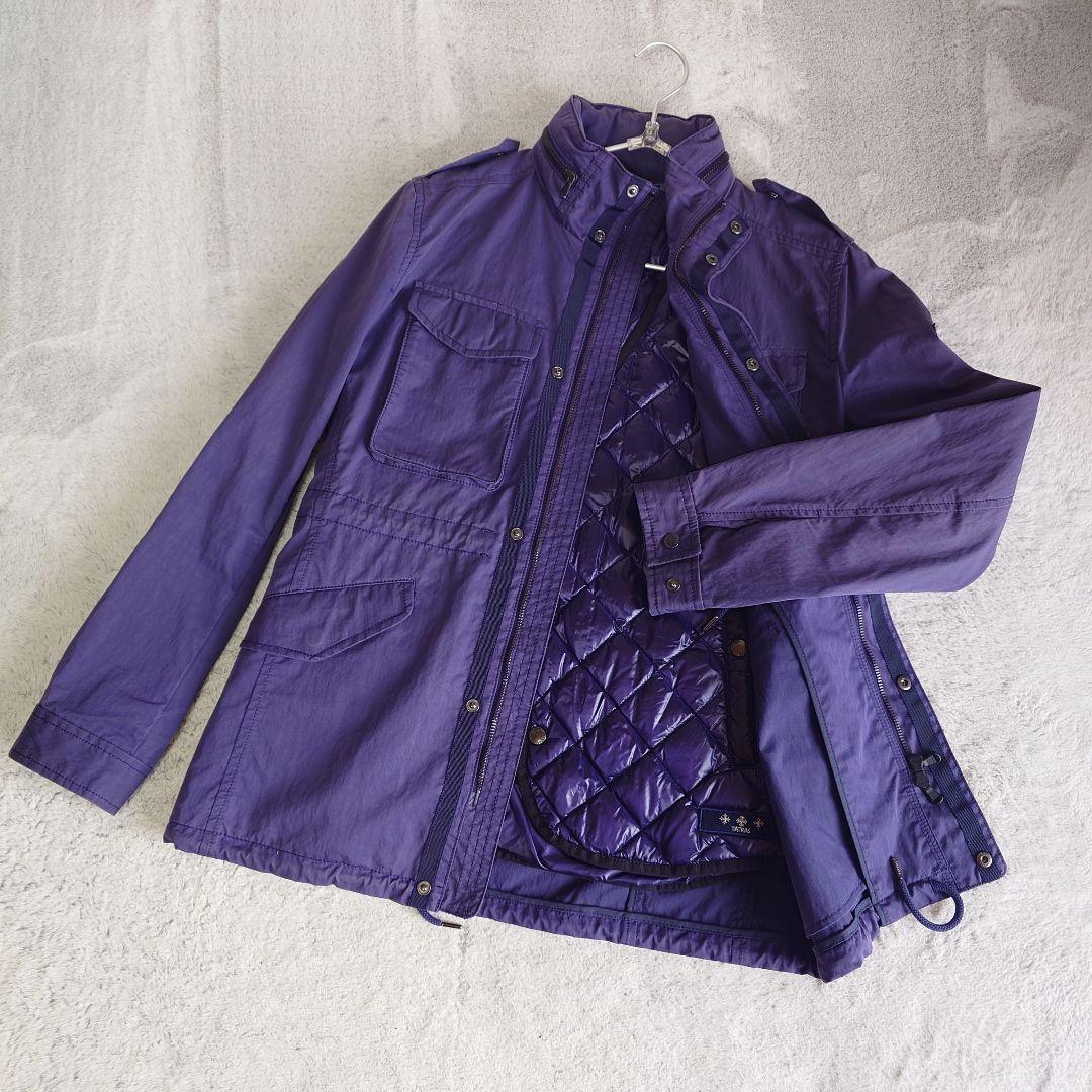タトラス TATRAS 2way ブルゾン インナーダウン パープル Mサイズ