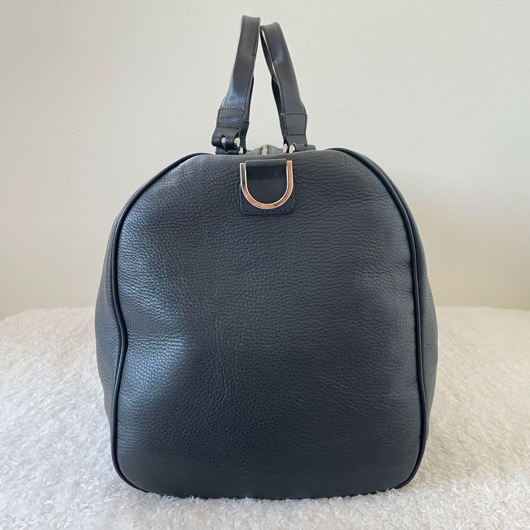 ゲラルディーニ ボストンバッグ 2way 黒 大容量 旅行 出張 オールレザー