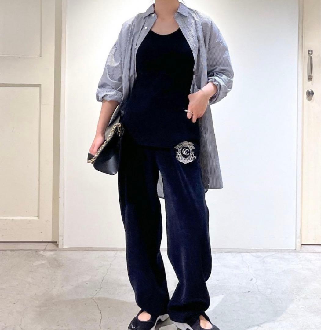 サロンアダムエロペ☆エンブロイダリースウェットパンツ☆タンクトップ☆セット☆