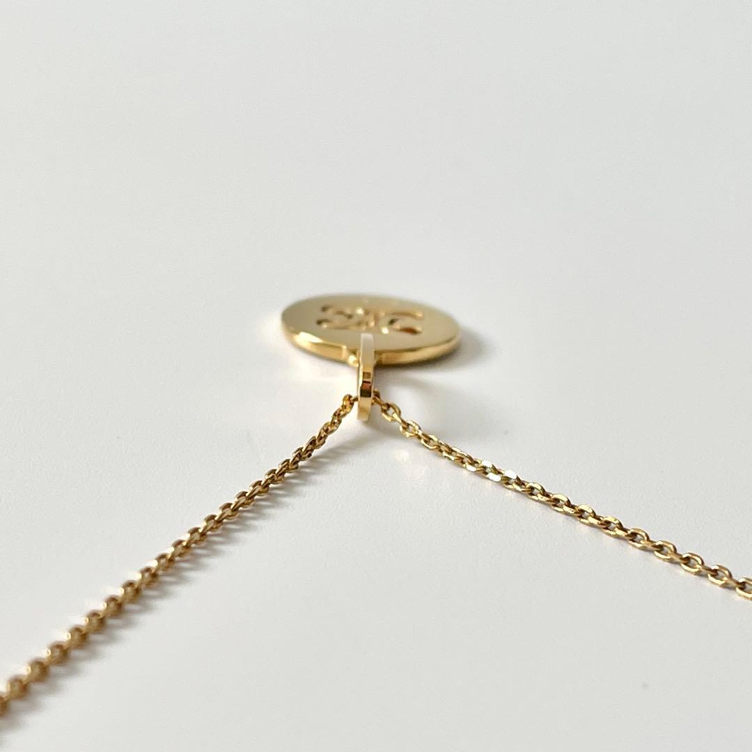 CELINE　セリーヌ　トリオンフ　スイベル　ネックレス　ゴールド　箱付き