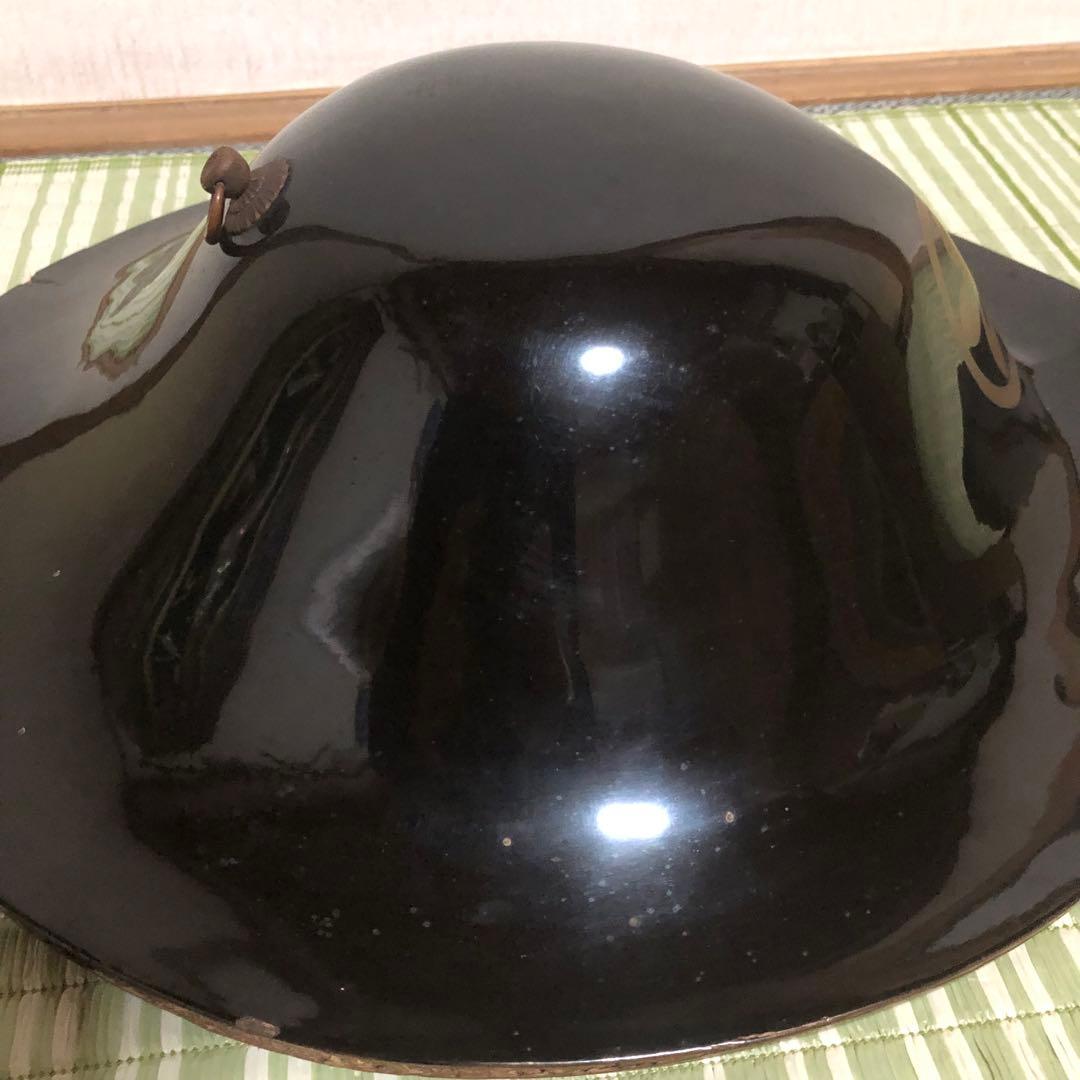 かず様用　陣笠　サムライ　武具　帽子　戦国　家紋　工芸品　骨董品