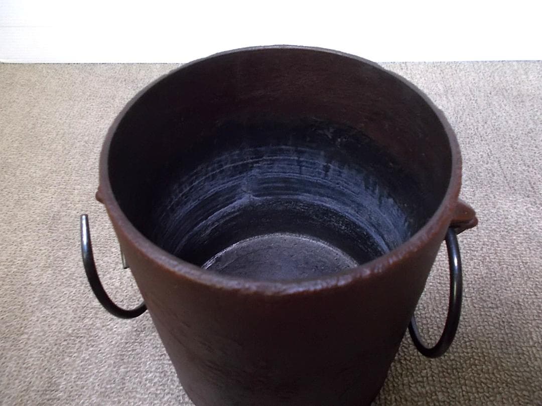 茶道具 人間国宝高橋敬典作 雲龍釜 茶釜 釜環 極厚共箱 送料込み