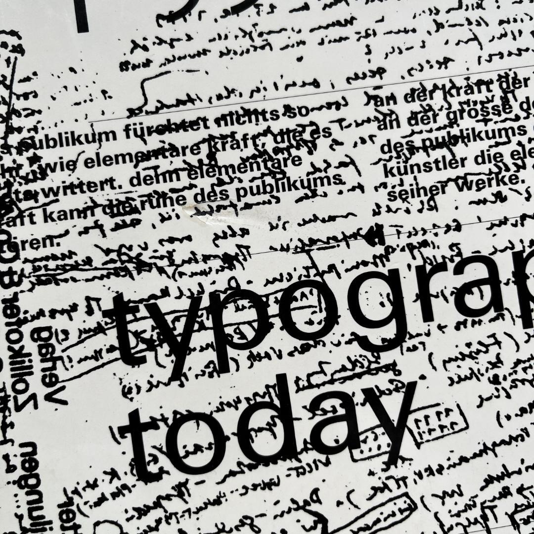 タイポグラフィトゥデイ typography today 初版/旧版 1981