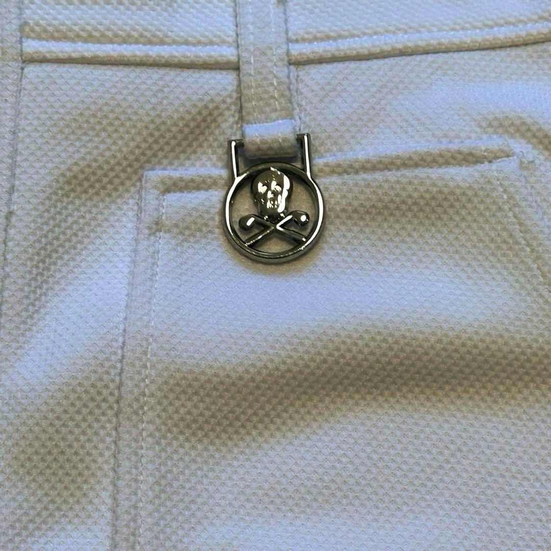 フロントボタンデザイン　ストレッチ　スカート　ホワイト　春夏秋　サイズ38 新品