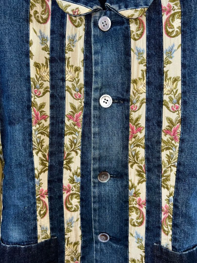 オールド　トリコ　デニム　パッチワーク　フローラル　コムデギャルソン