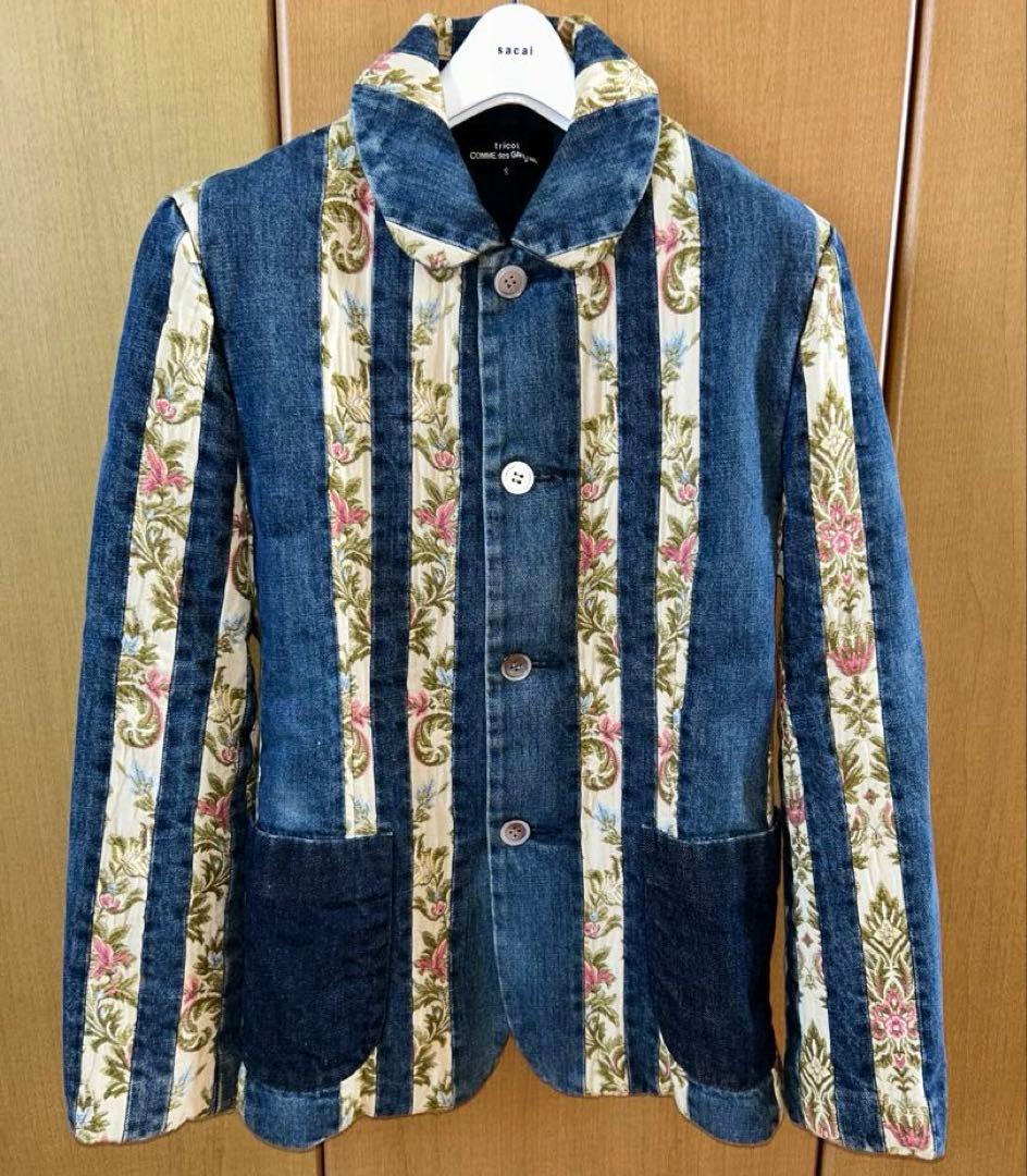 オールド　トリコ　デニム　パッチワーク　フローラル　コムデギャルソン