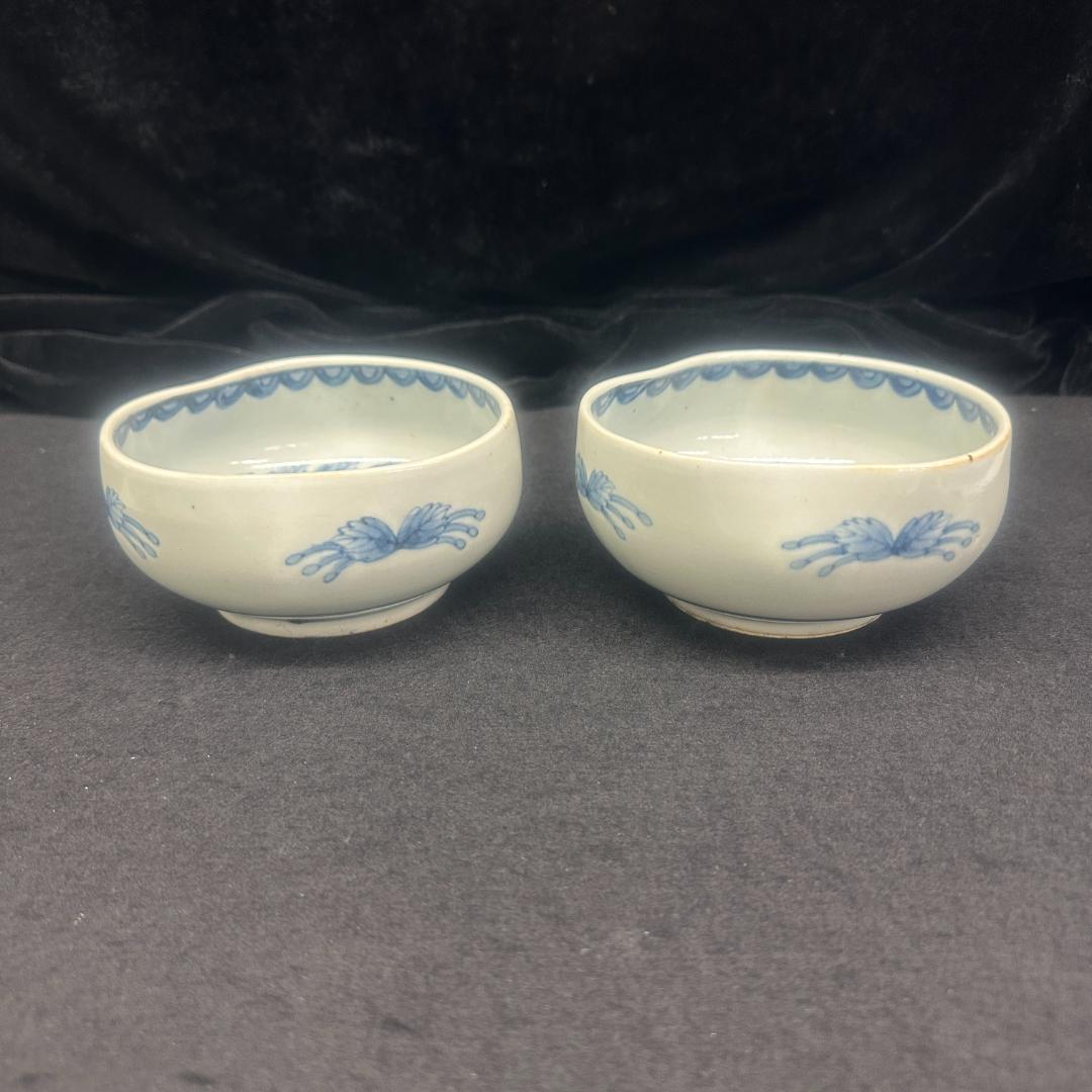 佐藤走波（六代）染錦桜文　深鉢　2客