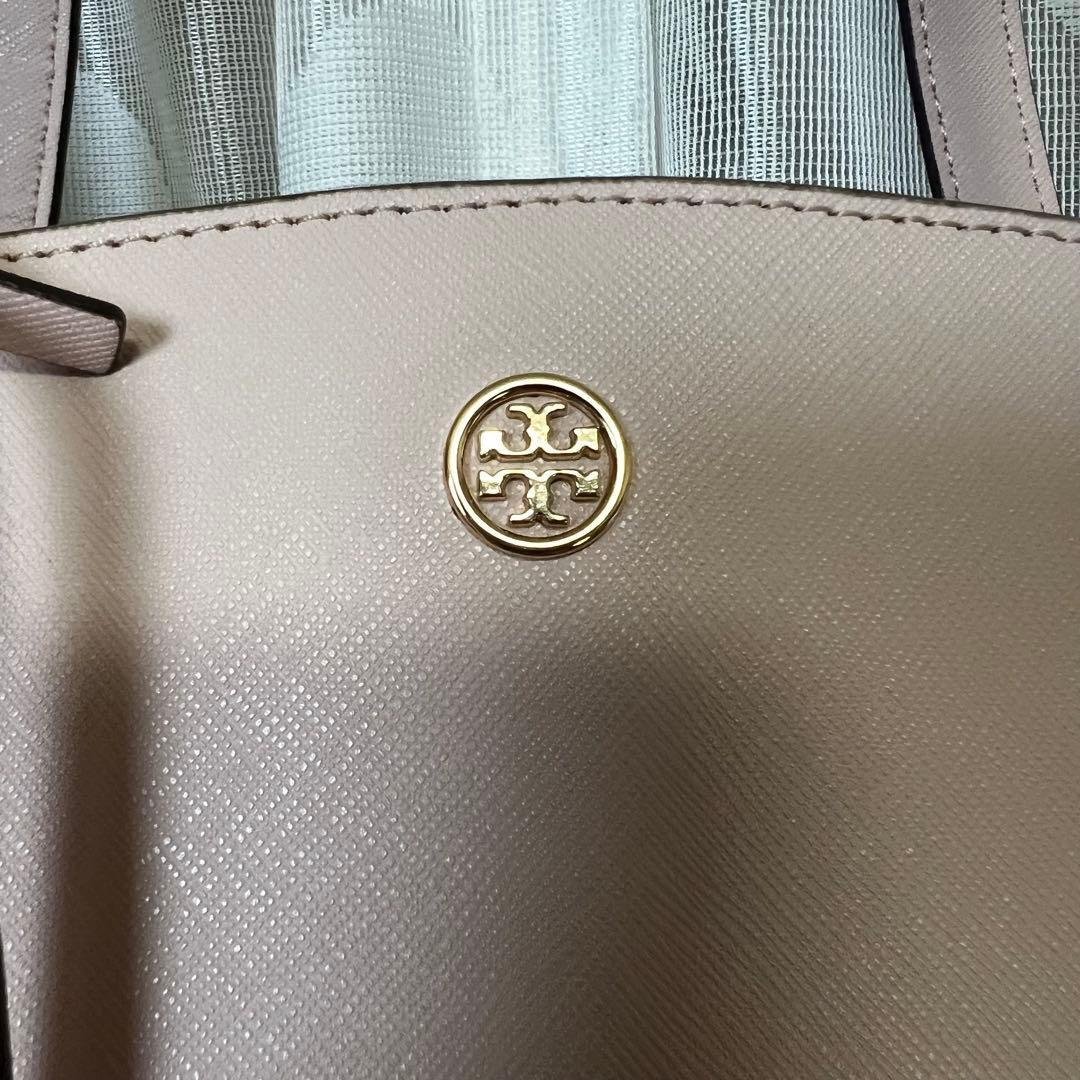 トリーバーチ ロビンソン レザー トートバッグ ベビーピンク