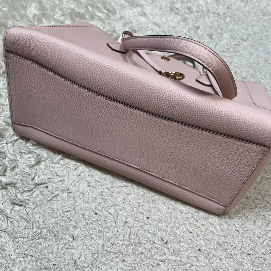 トリーバーチ ロビンソン レザー トートバッグ ベビーピンク