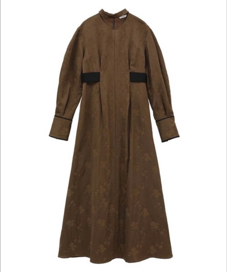 CLANE(クラネ) VINTAGE FLOWER SATIN ONEPIECE