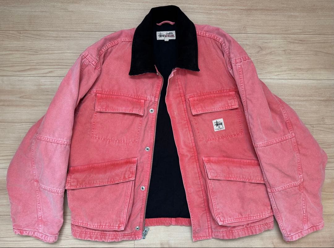 stussy JACKET WASHED CANVAS ワークジャケット