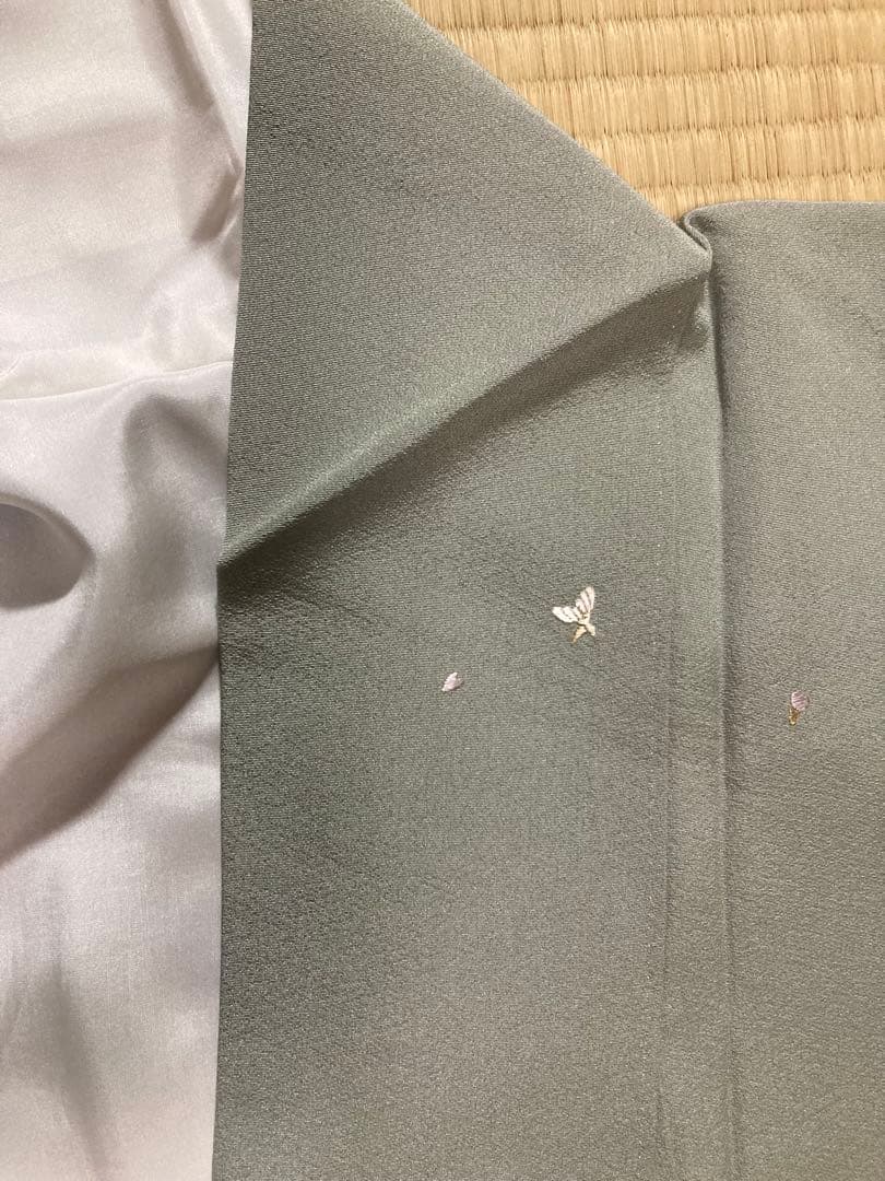 断捨離中　着物 付下げ 花刺繍