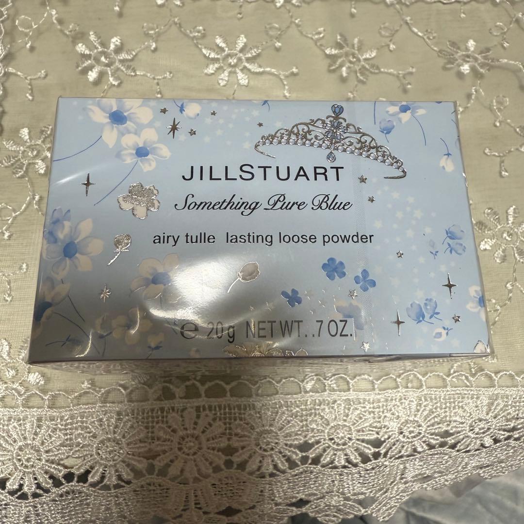 新品 ジルスチュアート サムシングピュアブルー エアリーチュール ルースパウダー