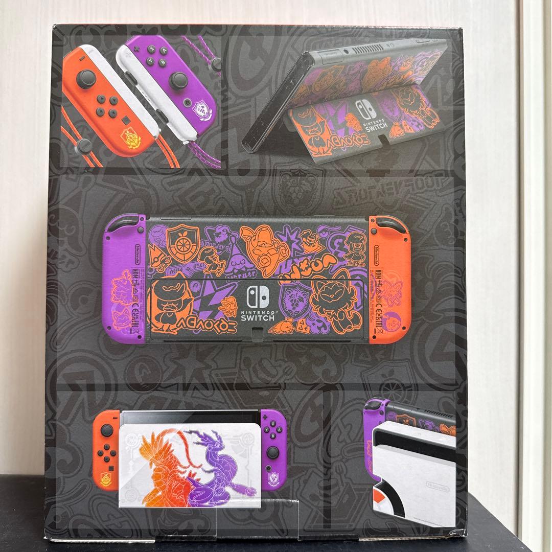 【新品未開封】Nintendo Switch 有機ELモデル スカーレット・バ…