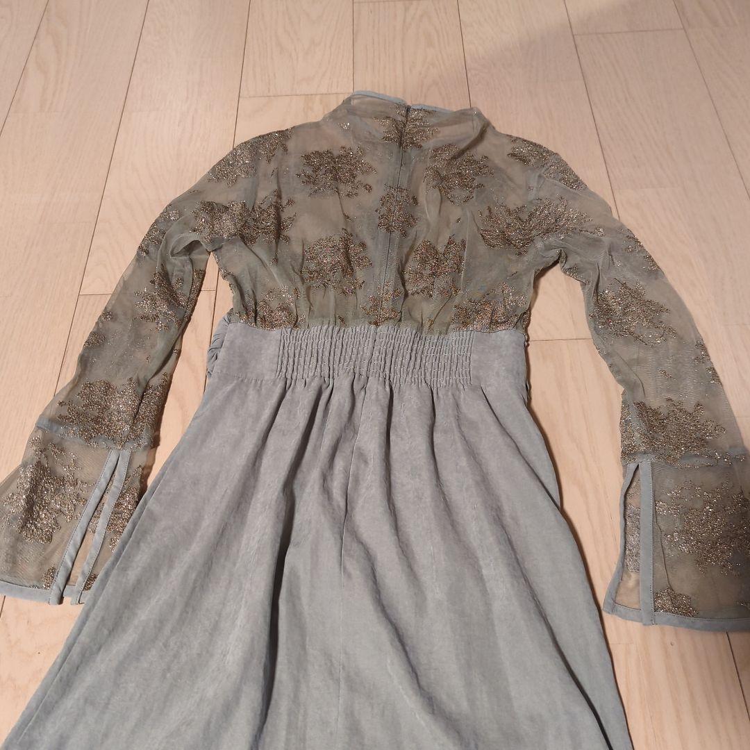 Ameri　FLOWER LACE DRESS