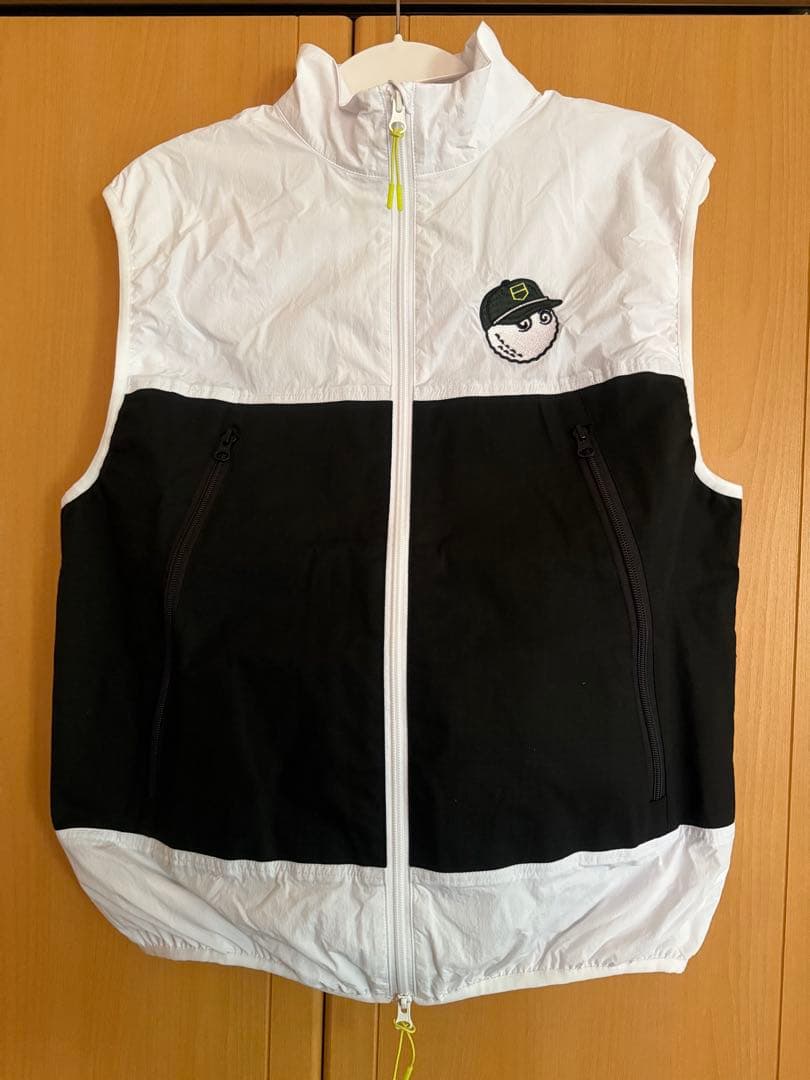 Malbon ゴルフ ベスト ホワイト/ブラック