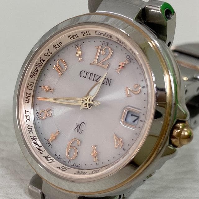 シチズン XC 腕時計　H246-T023908　電波時計　稼動　レディース