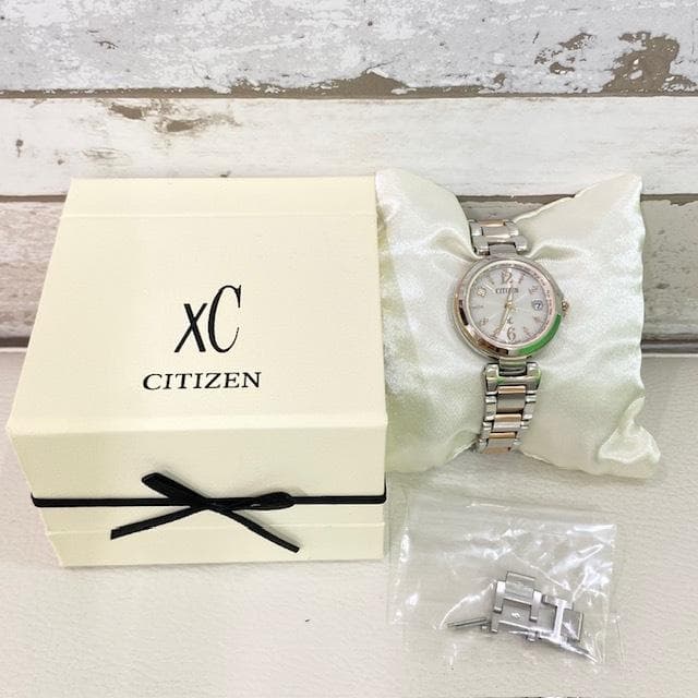 シチズン XC 腕時計　H246-T023908　電波時計　稼動　レディース