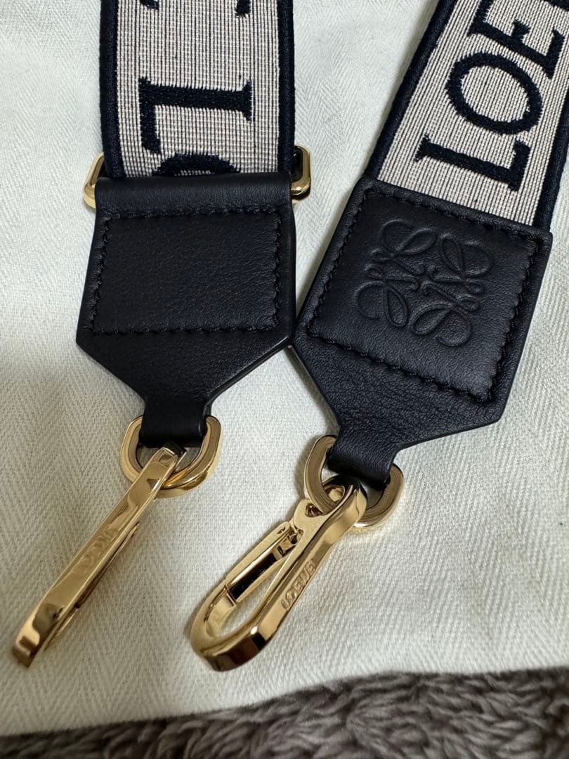 ロエベ　ショルダーストラップ　ネイビー