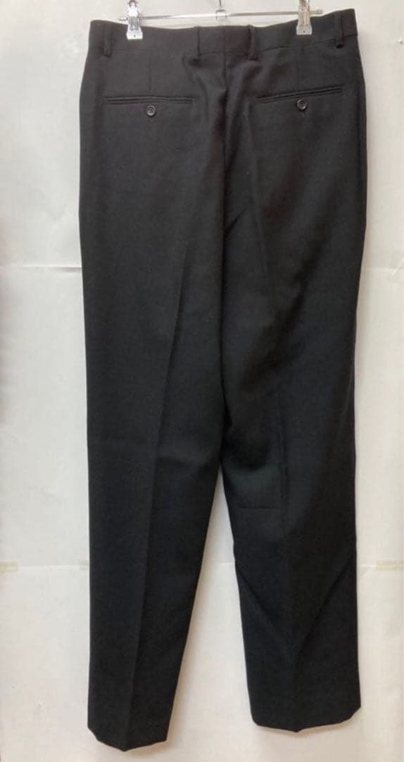 90s BALENCIAGA 黒 ウール スラックス