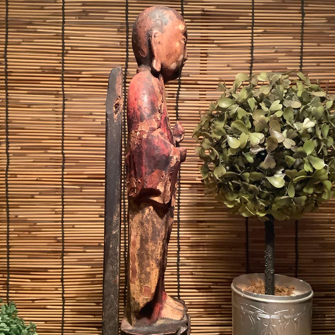 平安〜室町「如意宝珠地蔵菩薩」六道一尊・地蔵菩薩本願経・大乗大集地蔵・木彫彩色