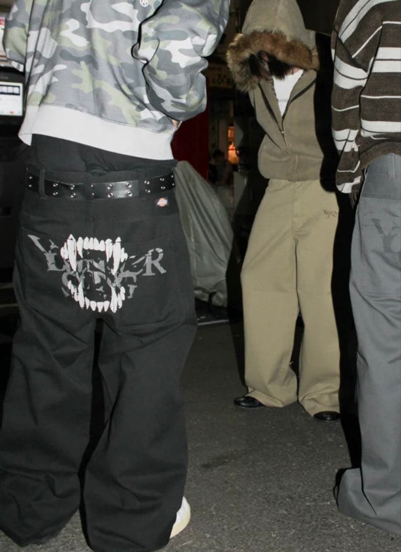 Dickies ✖︎younger songコラボ ブラックパンツ