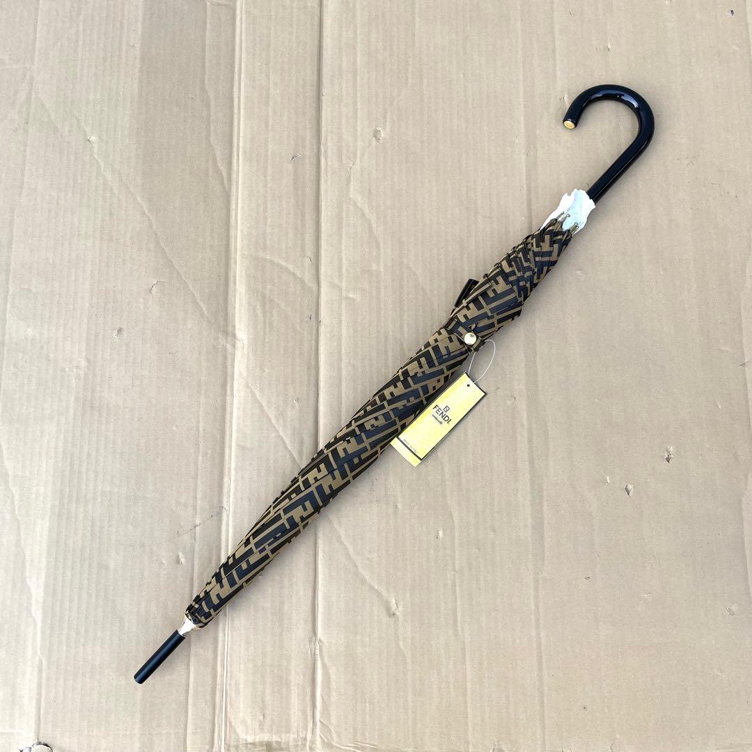 FENDI フェンディ 長傘 ズッカ柄 ブラウン