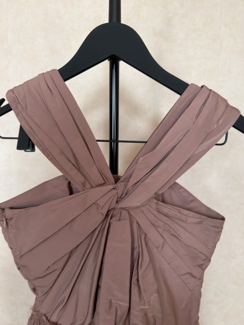 ニナリッチ nina ricci フラワー装飾 ピンク キャミソールワンピース