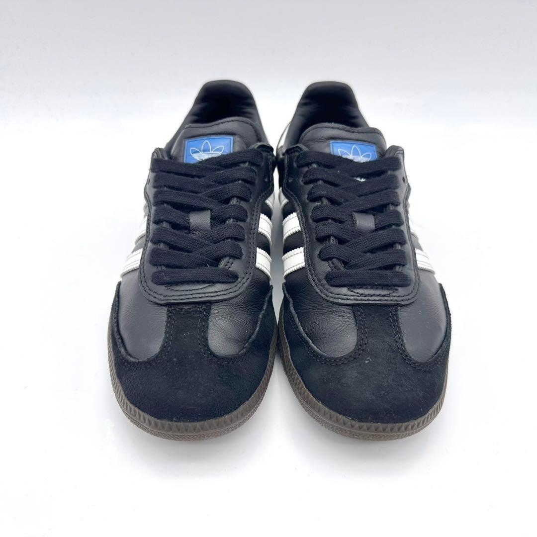 アディダス サンバ OG ブラック ホワイト ゴールド レザー ガム 22.5