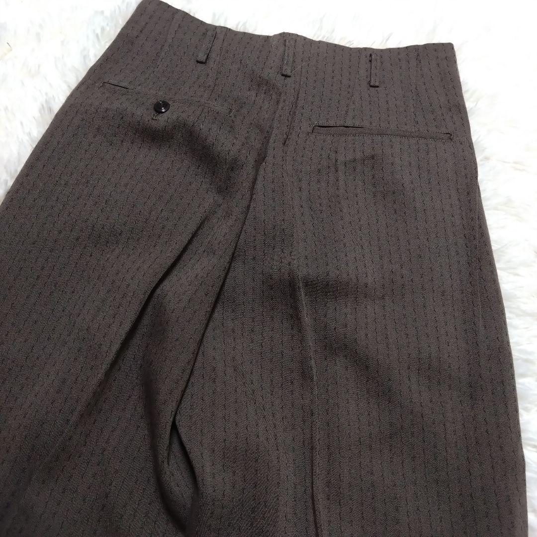 ニコル ダブルスーツ セットアップ ブラウン ウール ヴィンテージ S