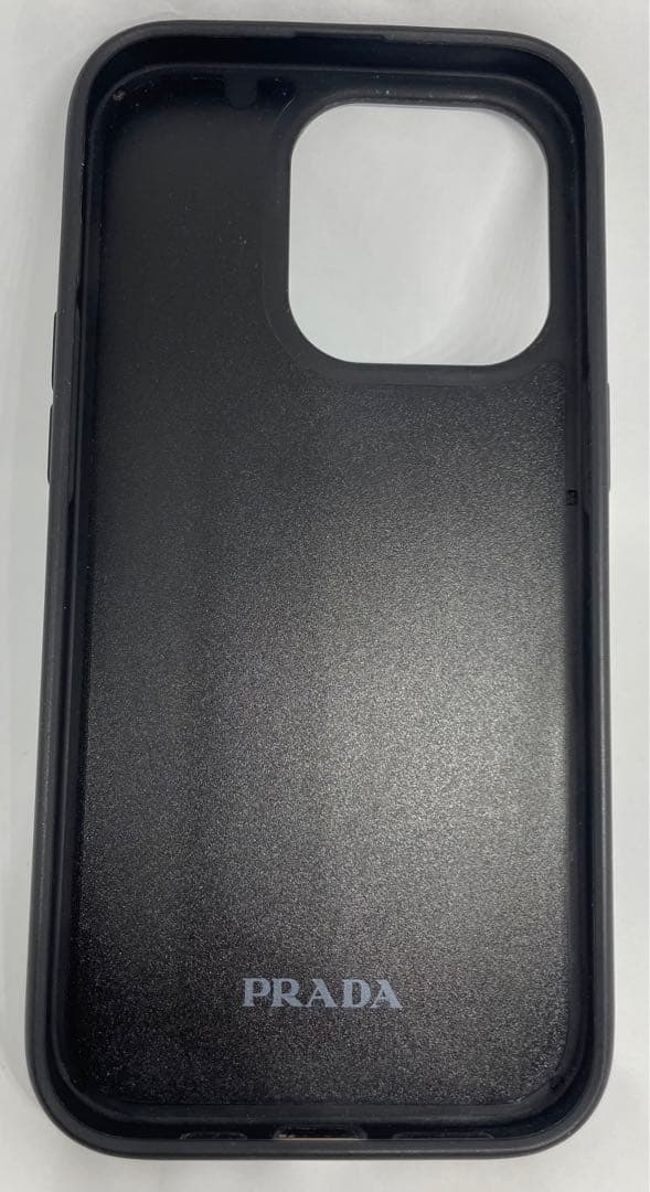 プラダ　トライアング iPhone14プロ　ケース 　グリーン